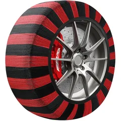 新品 スノーソックス 布製 タイヤチェーン 非金属 雪 チェーン 軽自動車 簡単装着 ジャッキアップ不要 低振動 低騒音 タイヤを傷つけない チェーン規制 XS適応タイヤ： 165/60R12 125/80R13 135/70R13 145/60R13 145