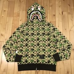 COACH × BAPE シャーク パーカー Lサイズ shark full zip hoodie a bathing ape エイプ ベイプ アベイシングエイプ コーチ