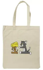 【中古】雑貨 トム＆ジェリーA(松本セイジ) コラボレーショントートバッグ 「Happyくじ トムとジェリー TOM and JERRY FUNNY ART! 2」 C賞