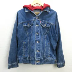 H■ロデオクラウンズ/RODEO CROWNS スウェットフード付き デニムジャケット Gジャン【FREE】LADIES■58【中古】