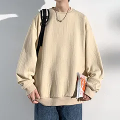 トレーナー 秋服 メンズ 大きい サイズ ビッグ シルエット パーカー 長袖 Ｔシャツ ゆったり 無地 シンプル スポーツ スポーツウェア プルオーバー 人気 ストリート 柔らかい肌触り シンプル オシャレ jigw02