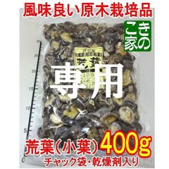 ★みゆま様専用★風味良い伊豆産原木栽培干し椎茸★荒葉（小葉）４００ｇ足付き品