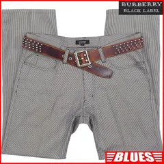 BURBERRY BLACK LABE 廃盤 バーバリーブラックレーベル スラックス パンツ メンズ 82 刺繍 グレー 千鳥格子 バーバリー_ウエスト83cmから87cm一覧←SEULB屋着古← TY3977