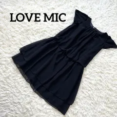 LOVE MIC ワンピース　マタニティ　妊婦　黒　ブラック　シンプル　無地