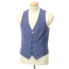 美品 LARDINI ラルディーニ リネンベスト シルク ジレ XL 52