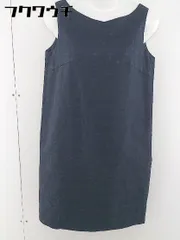 ◇ UNITED ARROWS style for living 総柄 ノースリーブ 膝下丈 ワンピース サイズM ネイビー レディース  【1112090000880】のサムネイル