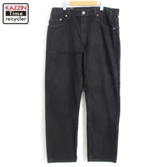 00s USA製 Levi's 505 ブラック デニムパンツ メンズ XLサイズ相当 ビッグサイズ オーバーサイズ