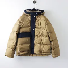 美品 定価5.9万 2022AW ヒューマンウーマン HUMANWOMAN バイカラーダウンコート M/ベージュ トップス 羽織り【2400013933728】のサムネイル