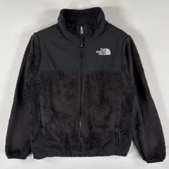 古着 ザ・ノースフェイス THE NORTH FACE 長袖 フルジップフリースジャケット デナリ ワンポイントロゴ ガールズ M（10<!-利用不可文字-!>12）  ブラック キッズ