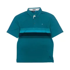 J.LINDEBERG ジェイリンドバーグ REGULAR FIT BD 半袖ポロシャツ M/グリーン系 ゴルフ