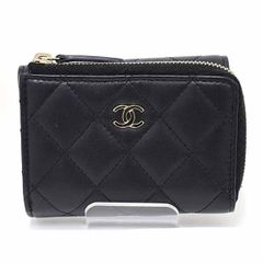 美品　CHANEL シャネル　マトラッセ　ラムスキン　ジップ　三つ折り財布 CHANEL(シャネル) 3つ折り財布美品 マトラッセ AP3328