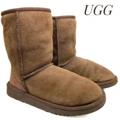 UGG アグ Classic Short クラシックショート ブラウン 22cm　革靴 ブーツ ムートンブーツ  カジュアル 本革 本皮 レディース