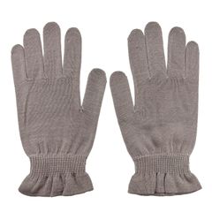 【新品未開封】 × nanosilkee WAKISAKA 日本製 おやすみナイトケア手袋 GLOVES UVカット 手荒れ 「朝に潤う手袋」アースグレー シルク手袋 「匠と美」 ハンドクリームの後に ハンドケア