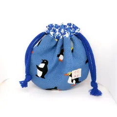 ペンギン　まんまる巾着ポーチ