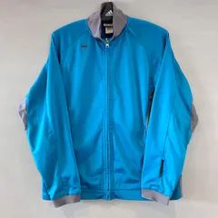 90's adidas アディダス トラックジャケット ジャージ  スポーツウェア エメラルドグリーン〜ブルーグリーン グレー 青緑 × 灰 メンズ Lサイズ