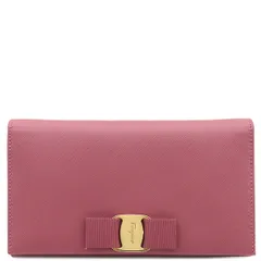 フェラガモ FERRAGAMO チェーンウォレット ヴァラリボン チェーンウォレット レザー ピンク ゴールド金具 【箱】【中古】のサムネイル