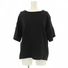 ジャーナルスタンダード レリューム JOURNAL STANDARD relume 23SS ADDICTポンチクルーネックタックプルオーバー 半袖 F 黒 ブラック 23070462117220 /OR