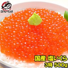 塩イクラ 塩いくら 500g 厳選の国産3特グレードの本格塩イクラ！皮までトロける上物。ギフトに大人気！【塩いくら いくら塩漬け いくら丼 イクラ丼 海鮮丼 北海道 サーモン 鮭 築地市場 豊洲市場 寿司 料理 ギフト】