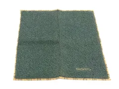 ■美品■ Burberrys バーバリーズ ノバチェック ハンカチーフ ポケットチーフ メンズ レディース ベージュ系×グリーン系 DG6253