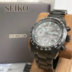 SEIKO セイコー プロスペックス SBDL103 SPEEDTIMER ソーラークロノグラフ The Black Series メンズ 腕時計 ブラック