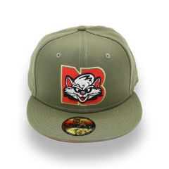 日本未発売 ニューエラ マイナーリーグ ニューブリテン・ロックキャッツ キャップ / NEW ERA MiLB NEW BRITAIN ROCK CATS 59FIFTY CAP [OLIVE]