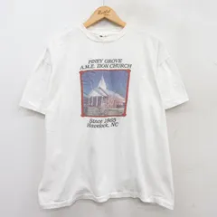 XL/古着 半袖 ビンテージ Tシャツ メンズ 90s 教会 メッセージ コットン クルーネック 白 ホワイト 25jun02 中古