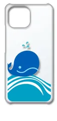 【新品未使用】Mi 11 Lite 5G Xiaomi シャオミ クリア ハードケース (クジラ) くじら クジラ マリン