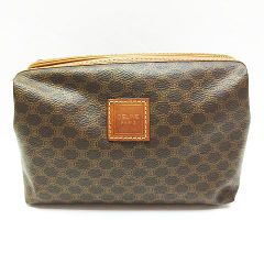 【美品】CELINE ポーチ マカダム　ゴールド金具　セリーヌ 楽天市場】CELINE セリーヌ ヴィンテージ マカダム柄 ブラウン