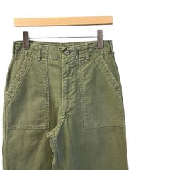 70s ビンテージ US ARMY コットン ベイカー パンツ W30 アルミ