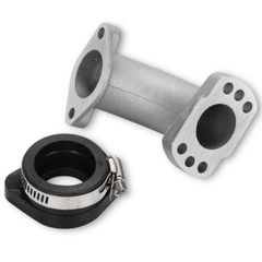 Kanoan 可変 マニホールド インシュレーター インテークマニホールド 首振り インマニ セット キャブレター 角度調整 汎用 モンキー ゴリラ ダックス カブ マグナ4mini シャリー エイプ スーパーカブ 対応 アルミ製 吸気効率 改善 カスタム  