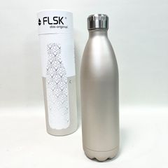 FLSK フラスク 炭酸対応 水筒 1L 真空断熱 ドイツ ステンレスボトル 保温 1000ml 保冷 炭酸OK 魔法瓶 直飲み ギフト シャンパン