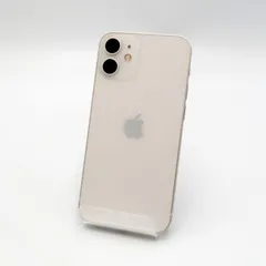 Apple　アップル　iPhone　12　mini　アイフォン12　ミニ　スマートフォン　スマホ　MGA63J/A　64GB　SIMフリー　白　ホワイト　【中古】