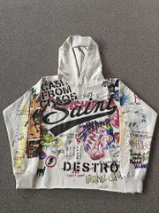 セントマイケル ×ムラカミタカシ グラフィックプリント フーディ XL