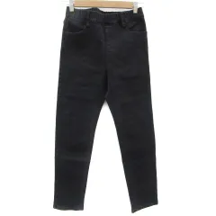 コーエン coen デニムパンツ ジーンズ テーパードパンツ アンクル丈 イージー M ブラック 黒 /YM20