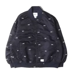 WTAPS JACKETサイズX02ブラックカナルスタジャン ダブルタップス WTAPS TOON MANIA スタジャン ブラック ダブルタップス ブルゾン