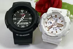 恋人たちのGショック ペアウオッチ G-SHOCK BABY-G ペア腕時計 カシオ 2本セット gショック ベビーg AW-500E-1EJF BA-110RG-7AJF  ラッピング無料 メッセージカード クリスマス プレゼント 誕生日 御祝い還暦 銀婚式
