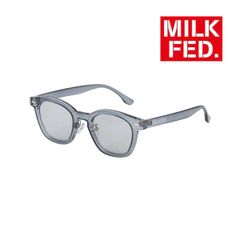 サングラス ミルクフェド レディース メガネ MILKFED milkfed LOGO WELLINGTON SUNGLASSES 103252054003 青 ブランド ブルー UVカット カラーレンズ ブランド オシャレ 眼鏡 めがね メガネ 眼鏡ケース