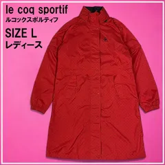 未使用★美品　ルコックスポルティフ レインコート ジャケット　赤 LE COQ GOLF ルコックゴルフ 中綿ジャケット レッド系 サイズ：M