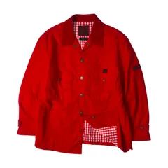 PAPAS & SONS パパス 裏ギンガムチェック コットンフランネル ジャケット M/レッドのサムネイル