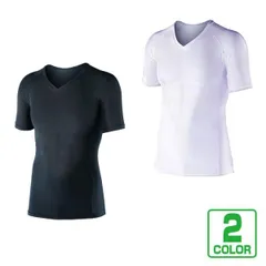 シャツ メンズ インナー 半袖 Vネック 接触冷感 消臭