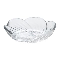 水崎硝子 皿 プレート 小皿 約12cm 梅 日本製 MKG-114610 透明