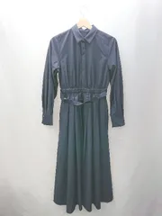 ◇ Θ◎●未使用● NATURAL BEAUTY BASIC 長袖 ロング ワンピース サイズM ネイビー レディース E  【1503060049105】