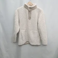 ◇ ⊆ ユニクロ カジュアル　長袖 フリースオーバーサイズプルオーバー サイズS ベージュ系 メンズ E  【1505130011647】