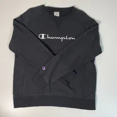 Champion チャンピオン 刺繍ビッグロゴ 前Vガゼット スウェット トレーナー
