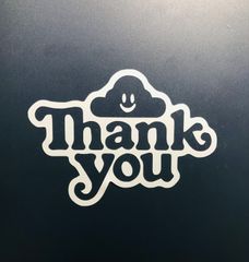 【カッティングステッカー】Thank you