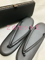 «花ラブリ»MK234E　喪服用草履・バッグセット　新品　喪服　喪装　葬儀　着物小物　和装　草履　バッグ　黒　ブラック　フォーマル　冠婚葬祭　和服
