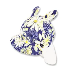 ☆ うさ耳ネイビー ☆ SSサイズ ☆ バオバブ コネクトエム 帽子 ベビー 赤ちゃん あごゴム UVカット 紫外線対策 紫外線カット 国産 子供 こども 子ども かわいい 春 夏 可愛い 日本製 connectM