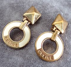 ✨ 【CELINE セリーヌ ヴィンテージ ゴールドサークル イヤリング】✨