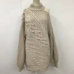 MURUA ムルーア ニット、セーター 長袖 011962602601 パーツケーブルニット