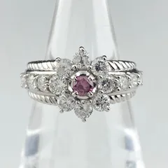 プラチナpt950 リング ハート ダイヤ 0.22ct 7号 6.48 g | canoprint.com